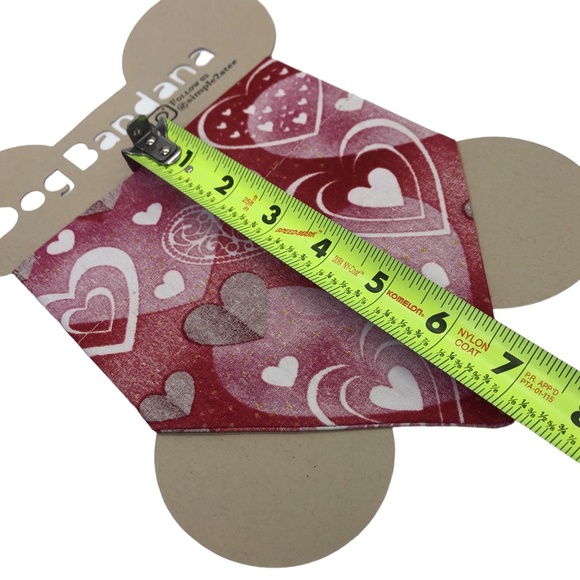 Dog Bandana-Over The Collar Heart Print Pet Bandana Valentine's Day-Dog Mom Gift - Picture 14 of 14